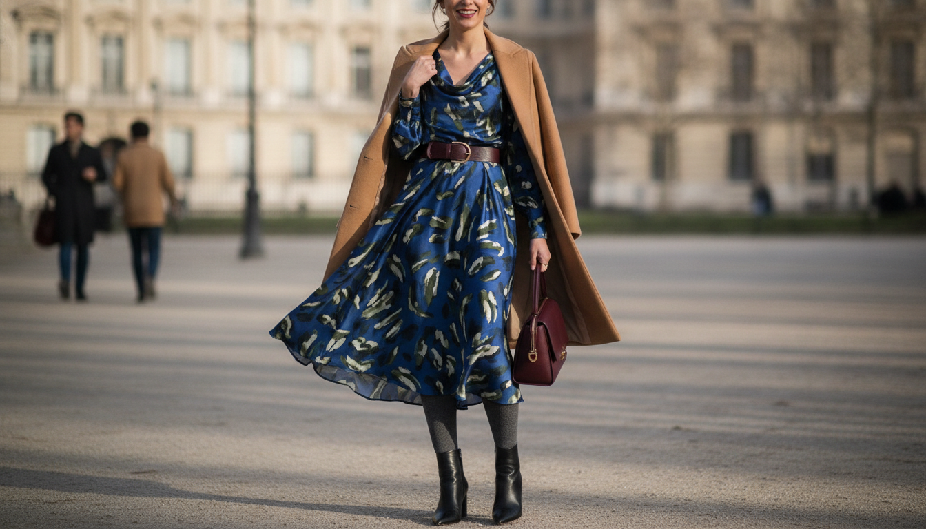 découvrez comment associer collants, bottes et robes pour réussir vos tenues de mi-saison avec style et confort.