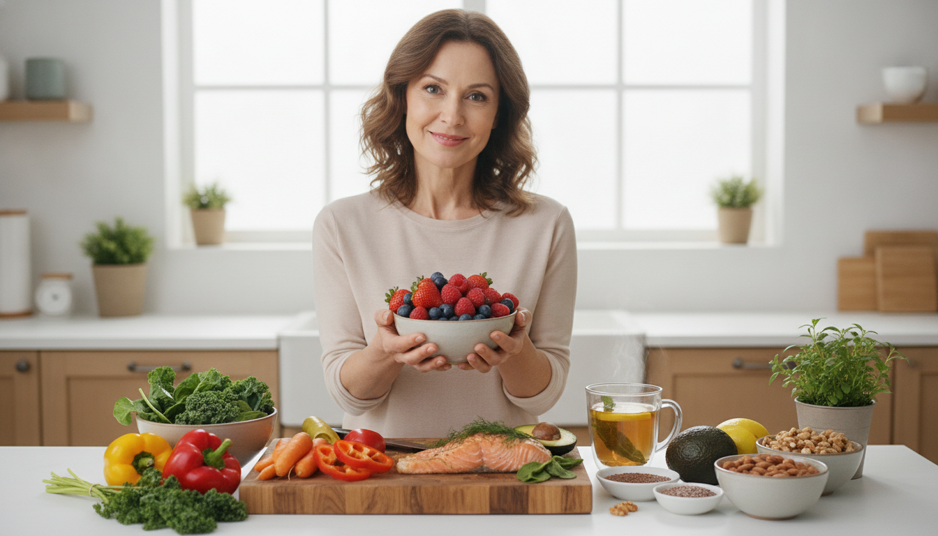 découvrez quels aliments favorisent le bien-être pendant la ménopause et comment une nutrition adaptée peut soulager les symptômes.