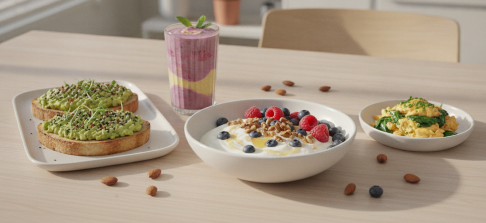 découvrez des idées simples et délicieuses de petit-déjeuner protéiné pour rester énergique et tenir toute la matinée sans coup de fatigue.